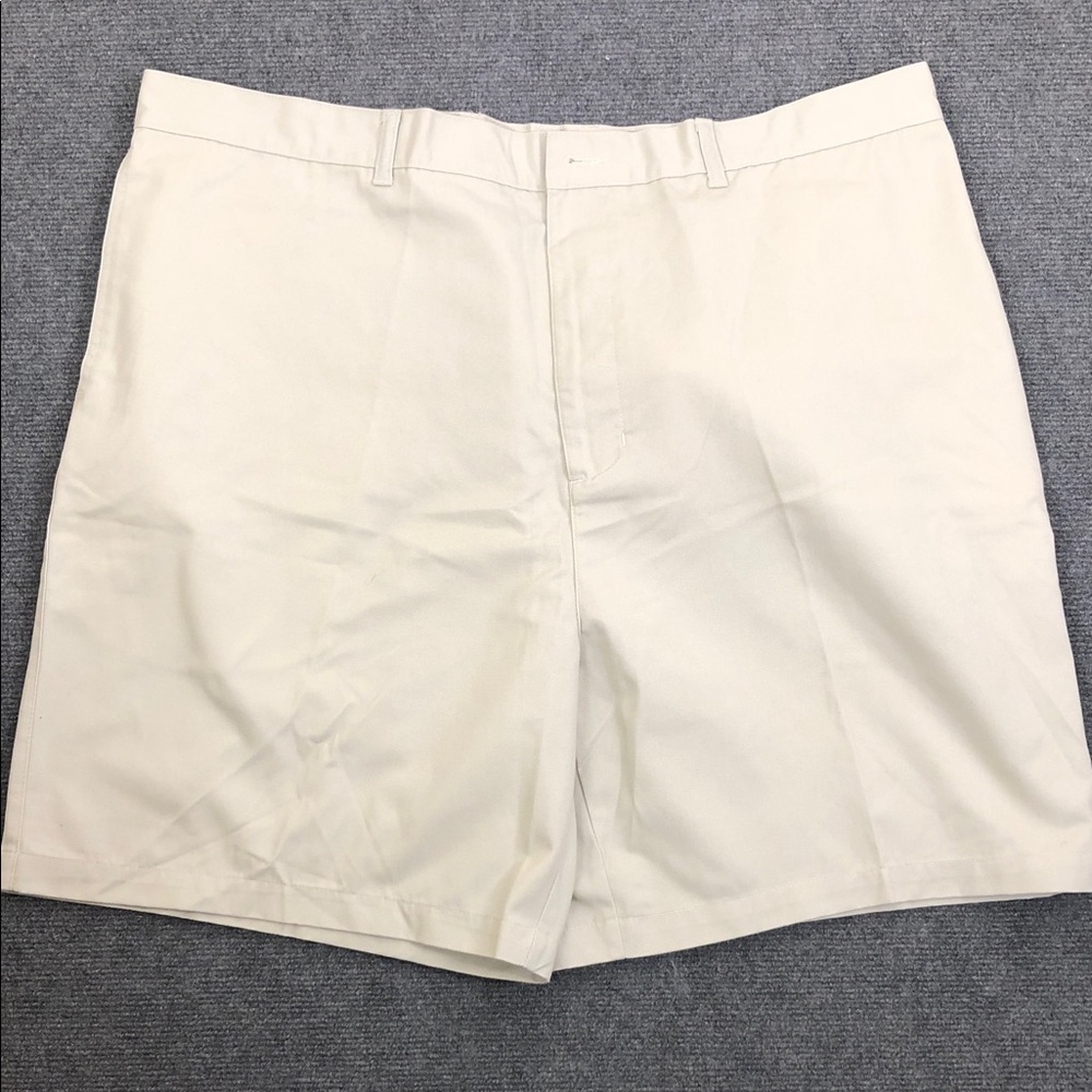 Puritan Men's Light Tan Flat Front Shorts (M1)